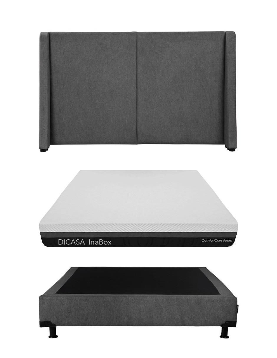 Set Recámara Milan Rivo Inabox de madera pino