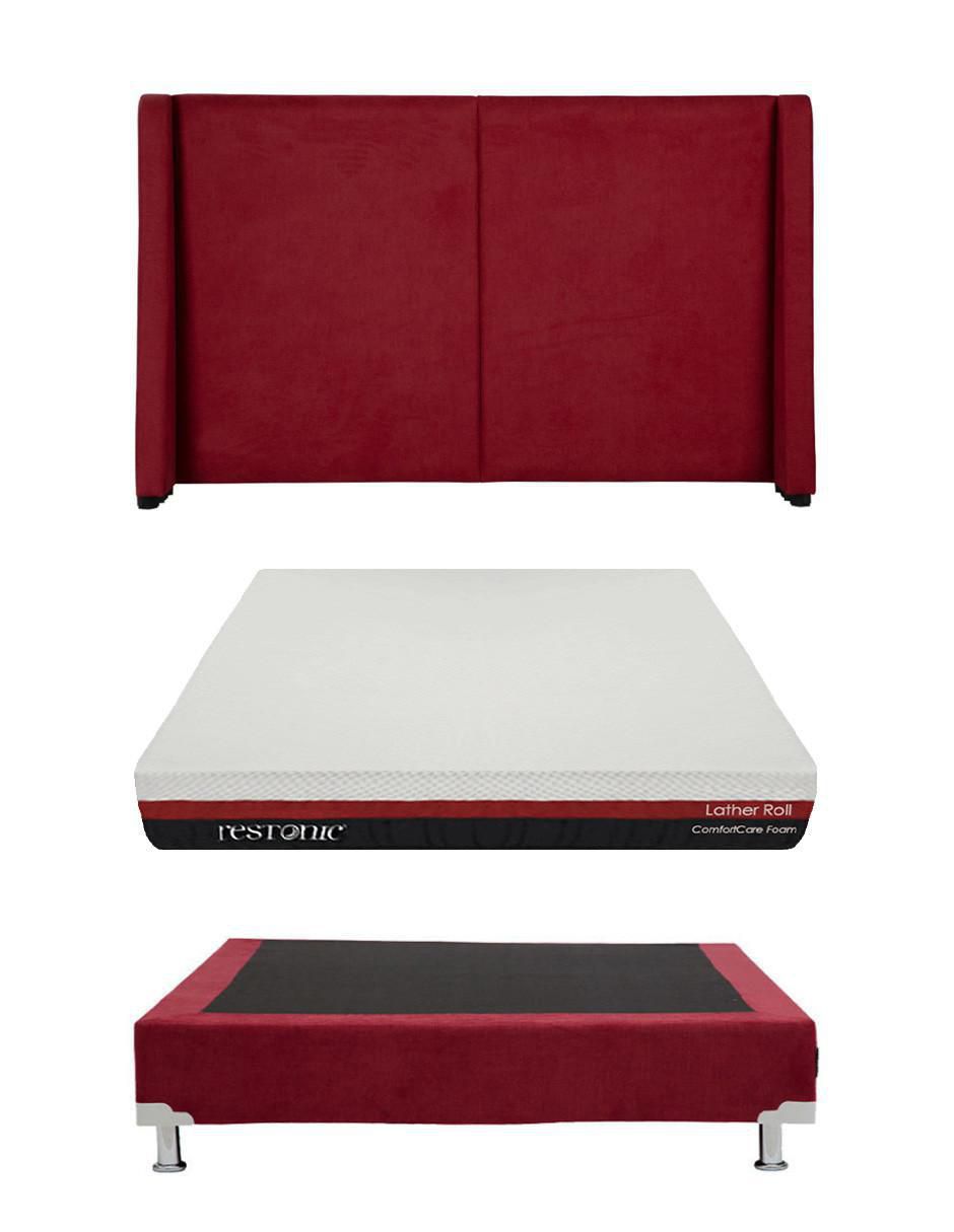 Set Recámara Milan Roll de madera pino