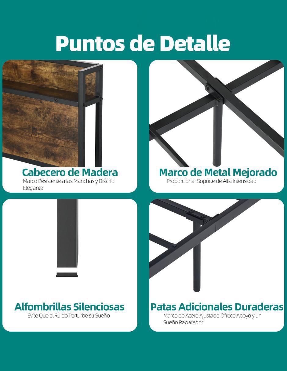 Cama Nami Double de metal 7