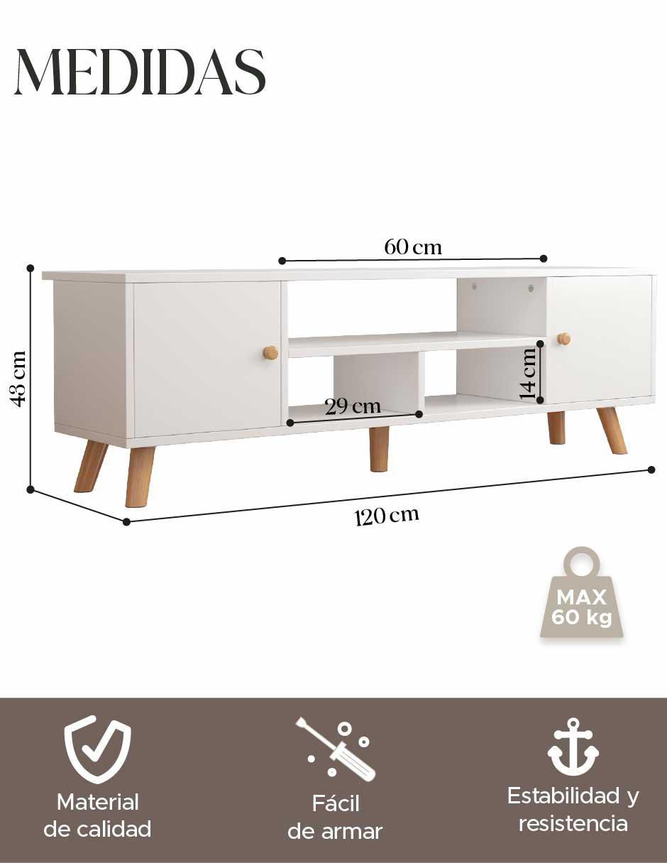 Mueble de TV armable de MDF 11