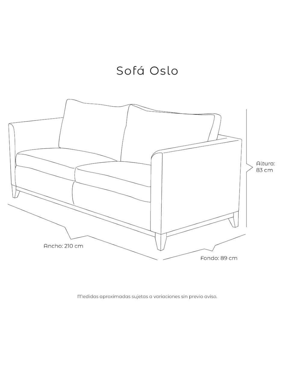 Sofá dicasa oslo "estilo" contemporáneo "de" madera pino