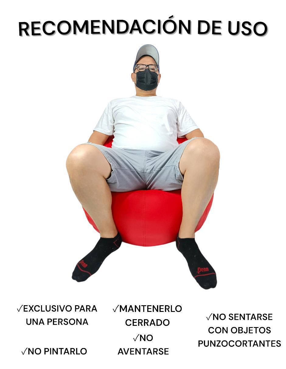 "sillón puff" lunics oval mediano