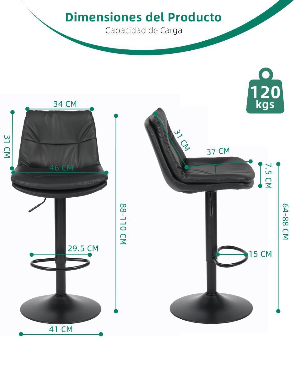 Banco Hober Pu Black 9