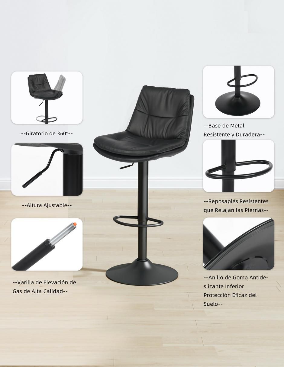 Banco Hober Pu Black 7
