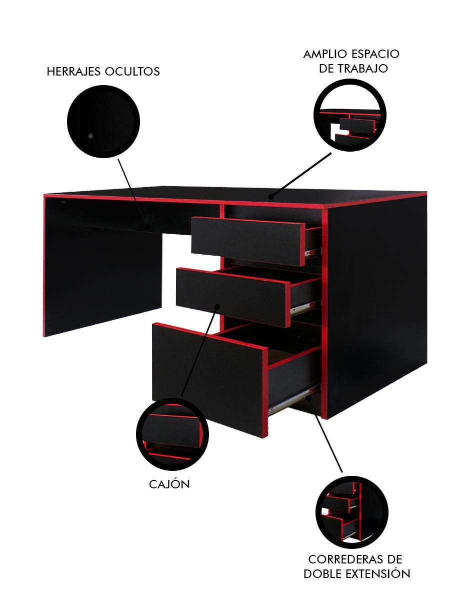 Escritorio Urban Gamer de MDF 4