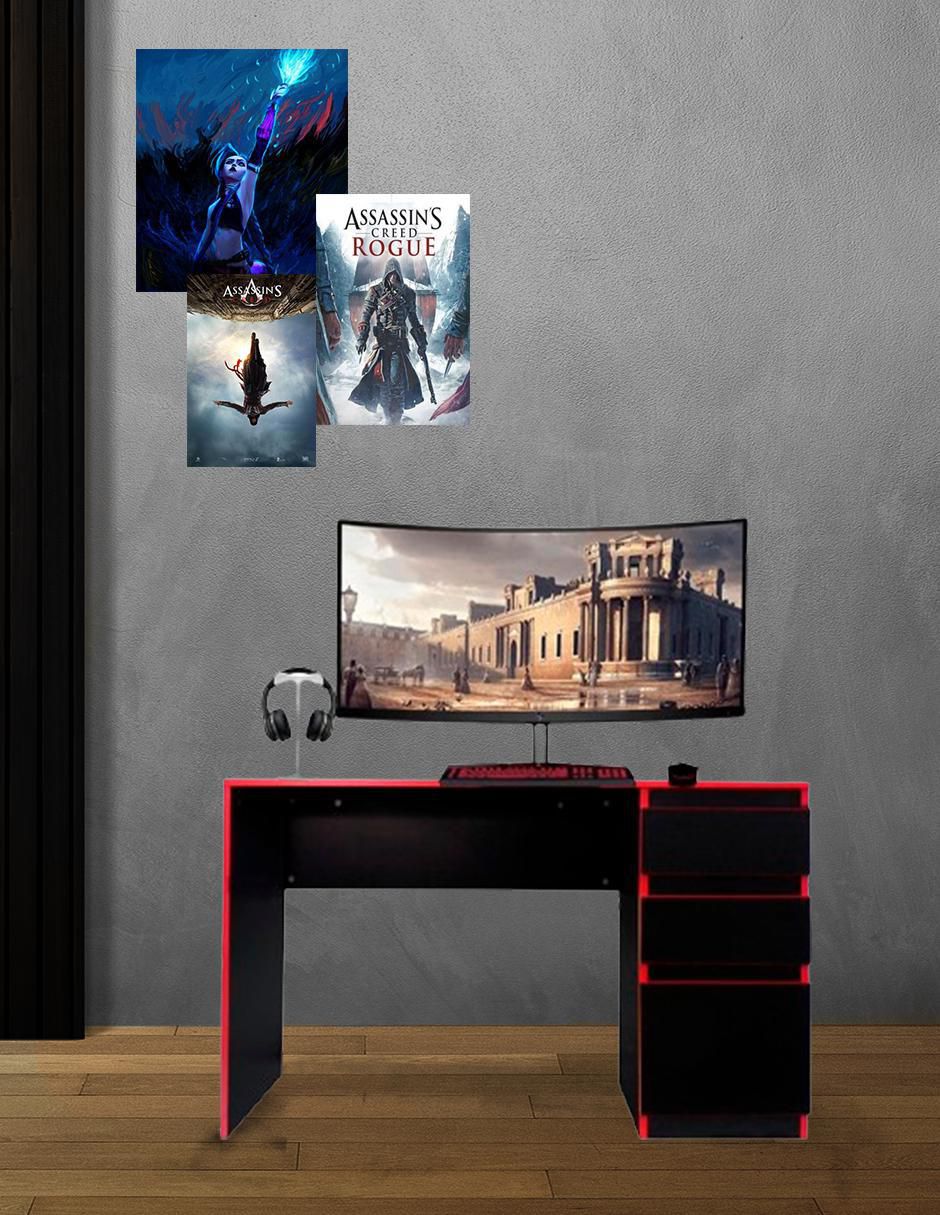 Escritorio Urban Gamer de MDF 6