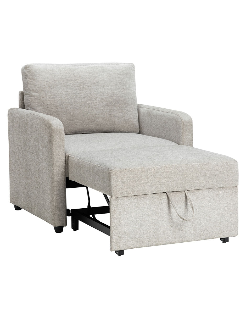 SOFÁ CAMA LEEDS CE POLIÉST, GRIS CLARO