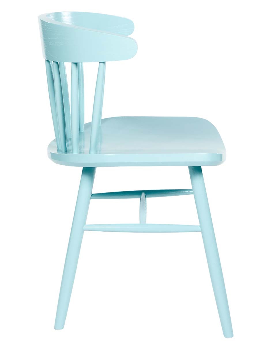 SILLA ALBI RE MADERA, AZUL CLARO
