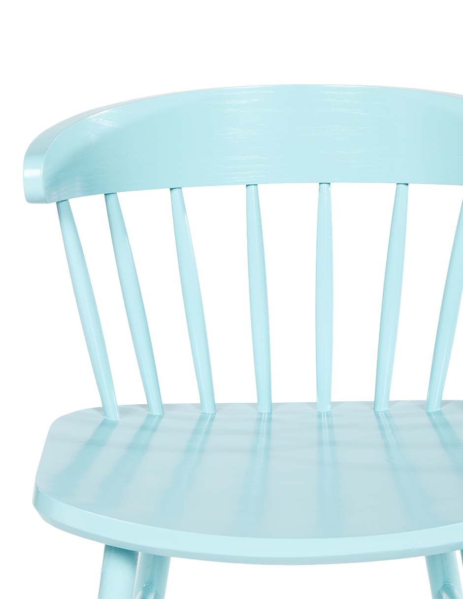 SILLA ALBI RE MADERA, AZUL CLARO