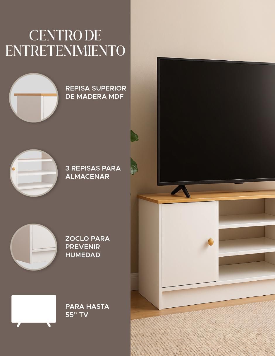 Mueble de tv armable de MDF 7