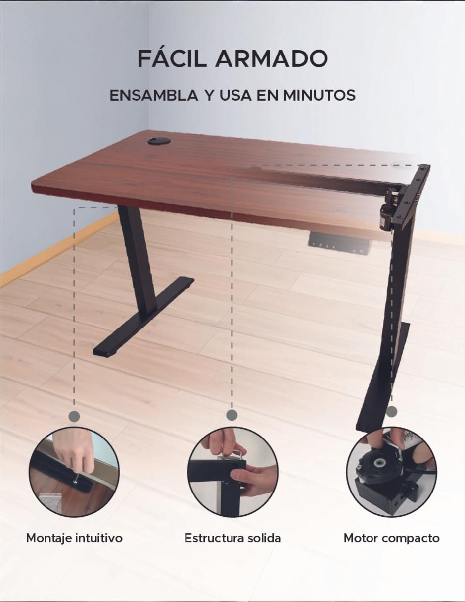 Escritorio armable de madera 4