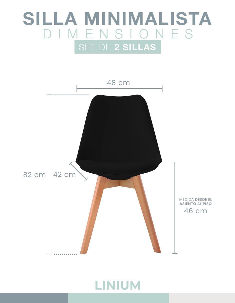 Juego de sillas 2 piezas Linium Tulip