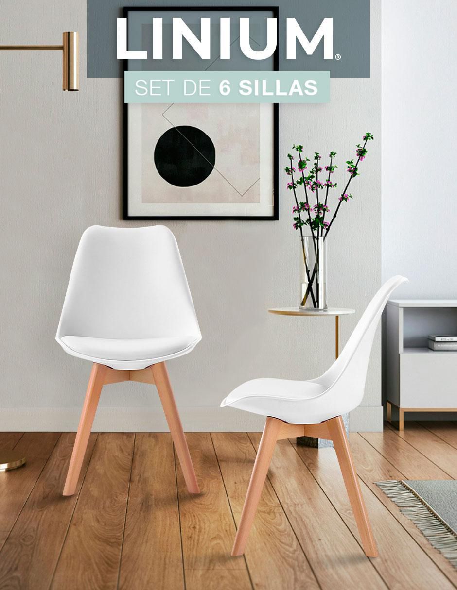 Juego de sillas 6 piezas TULIP 2