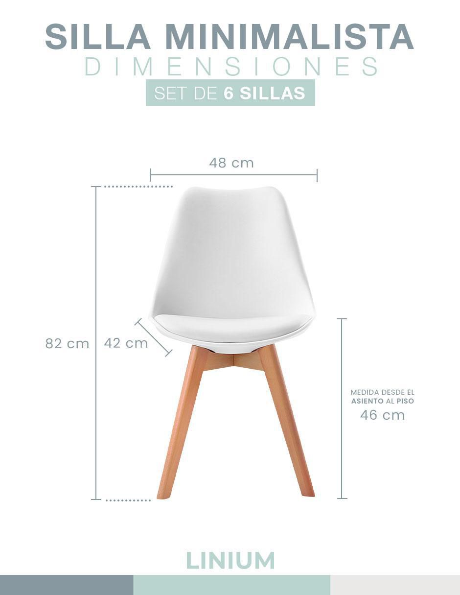 Juego de sillas 6 piezas TULIP 7