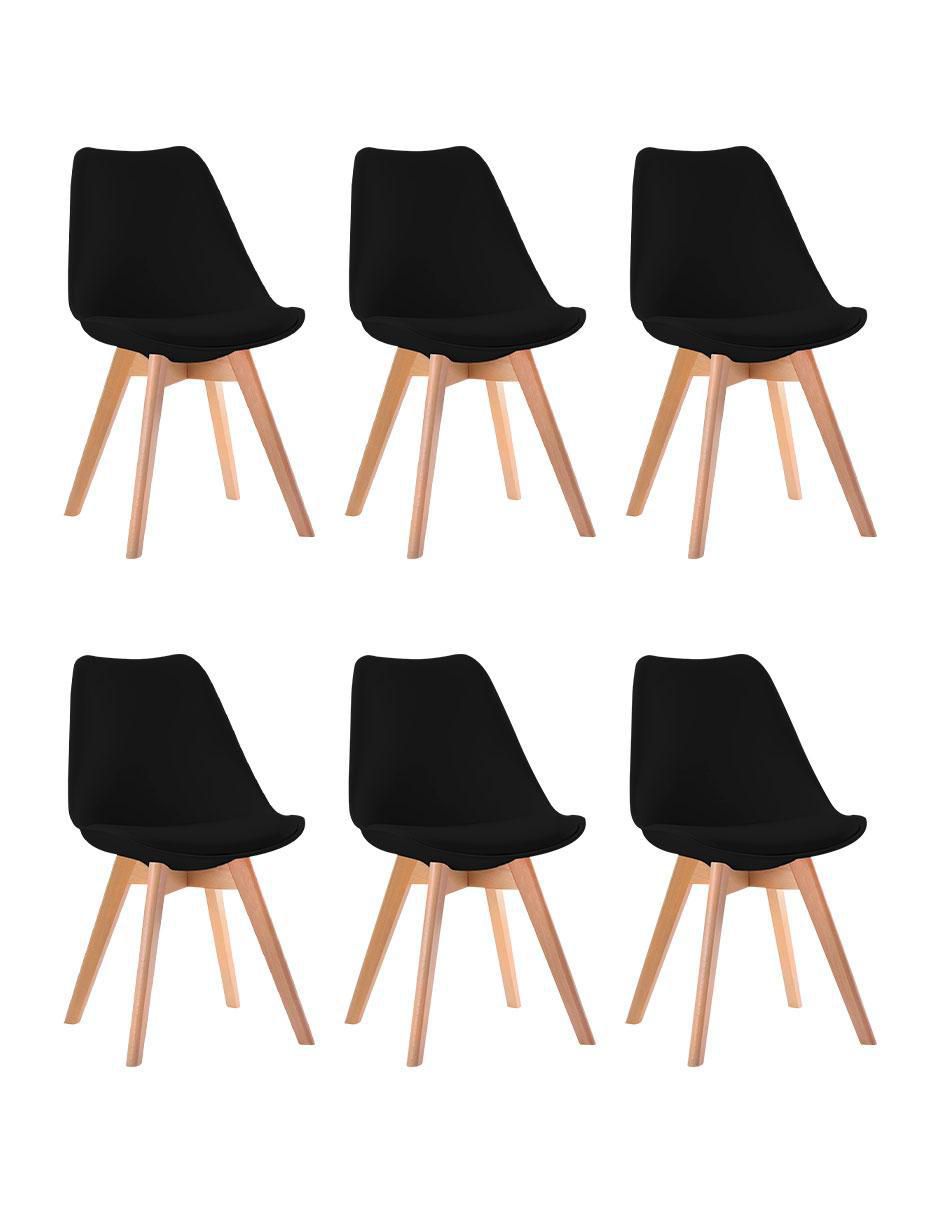 Juego de sillas 6 piezas TULIP