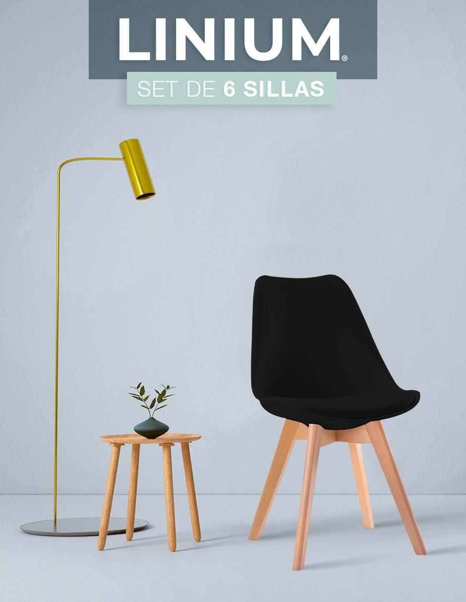Juego de sillas 6 piezas Linium Tulip