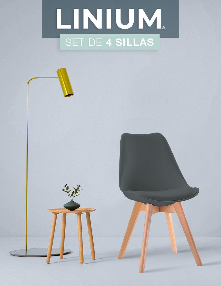 Juego de sillas 4 piezas Linium Tulip