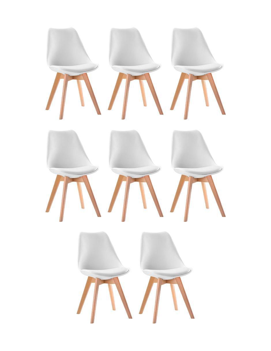 Juego de sillas 8 piezas Tulip