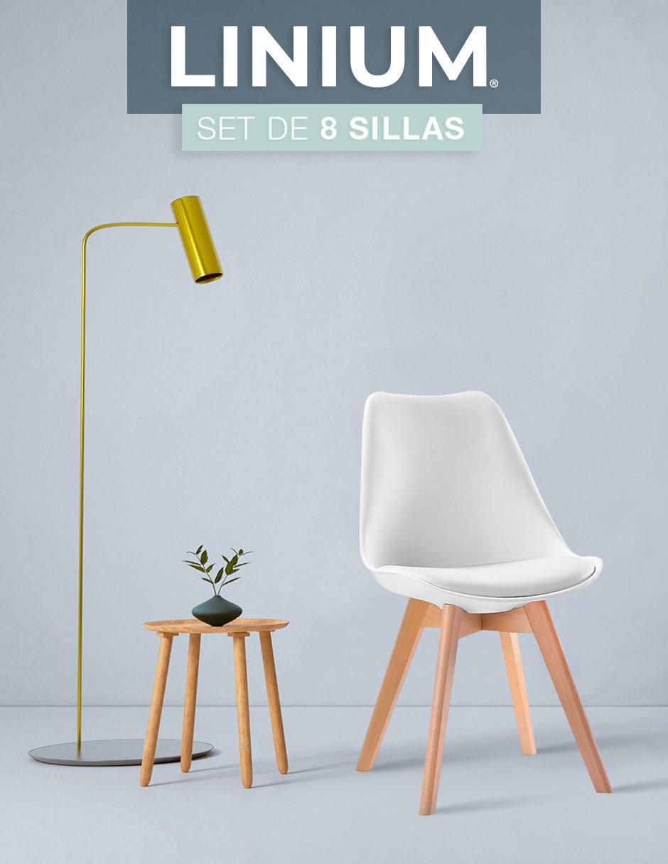 Juego de sillas 8 piezas Tulip 4