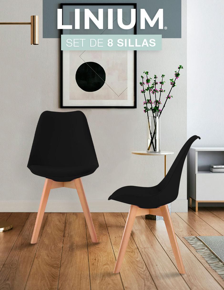 Juego de sillas 8 piezas Linium Tulip