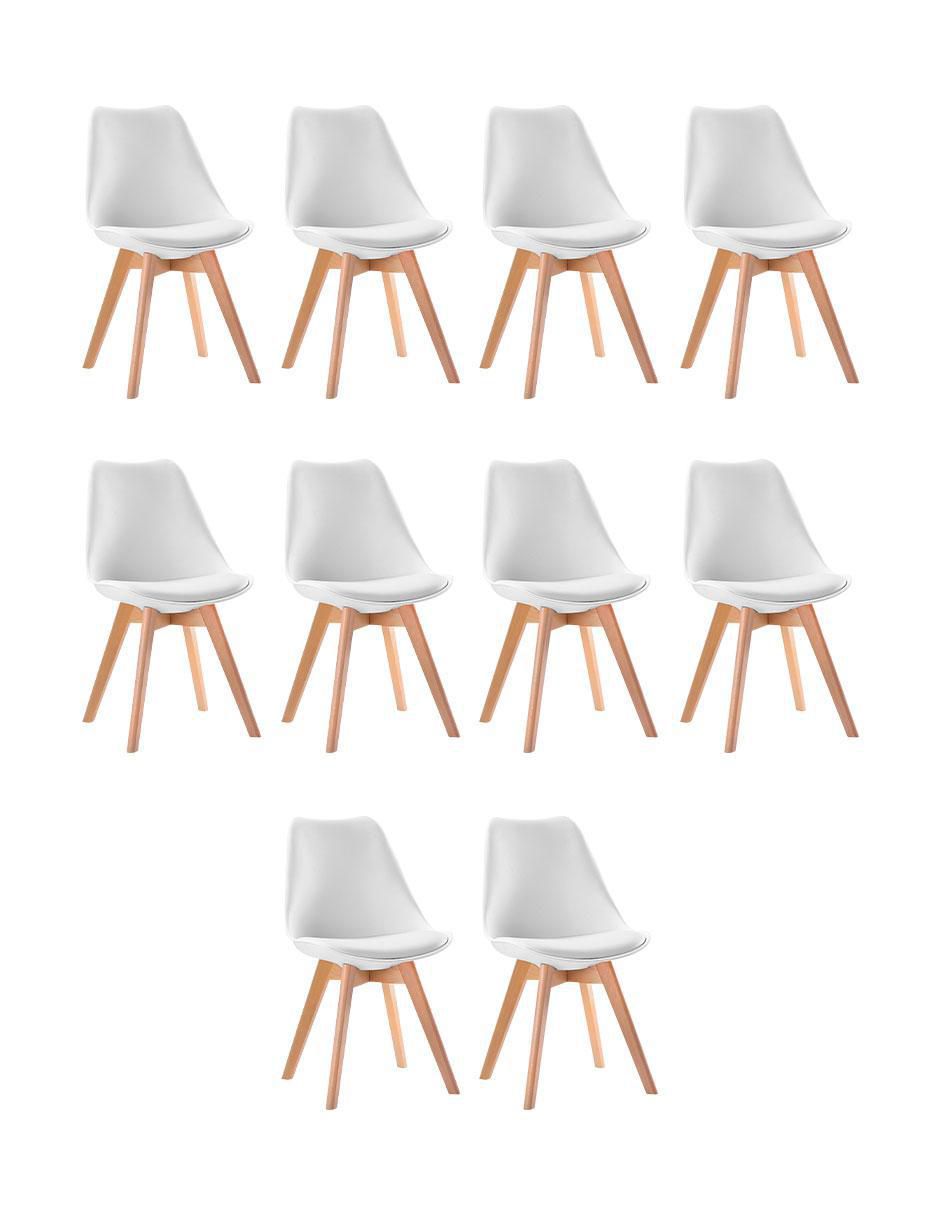 Juego de sillas 10 piezas Tulip