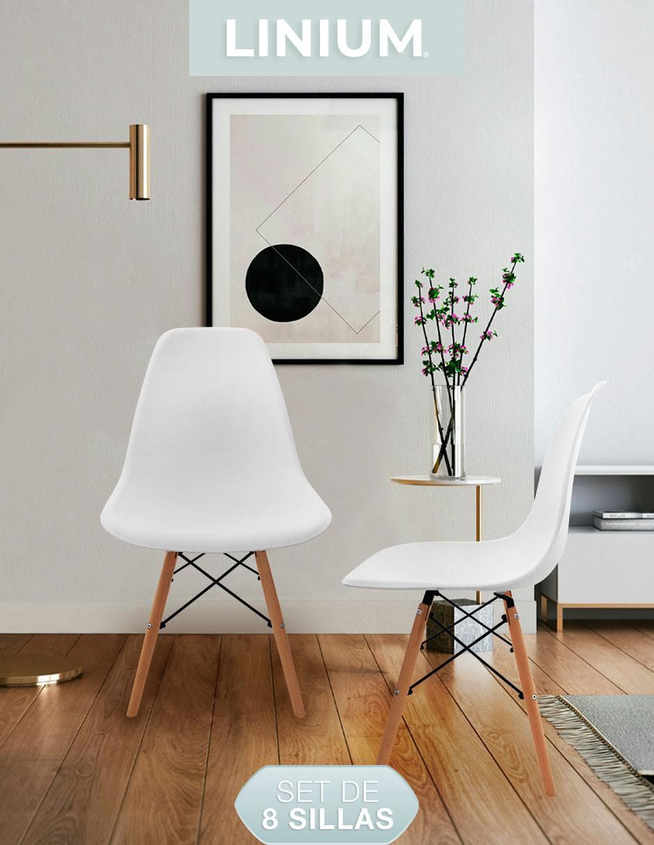 Juego de sillas 8 piezas Eames 2
