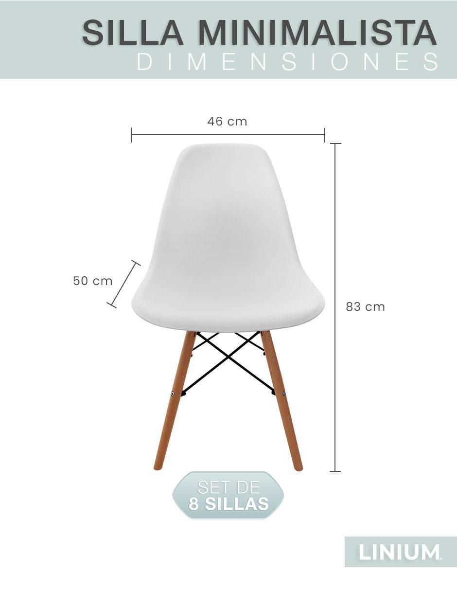 Juego de sillas 8 piezas Eames 8