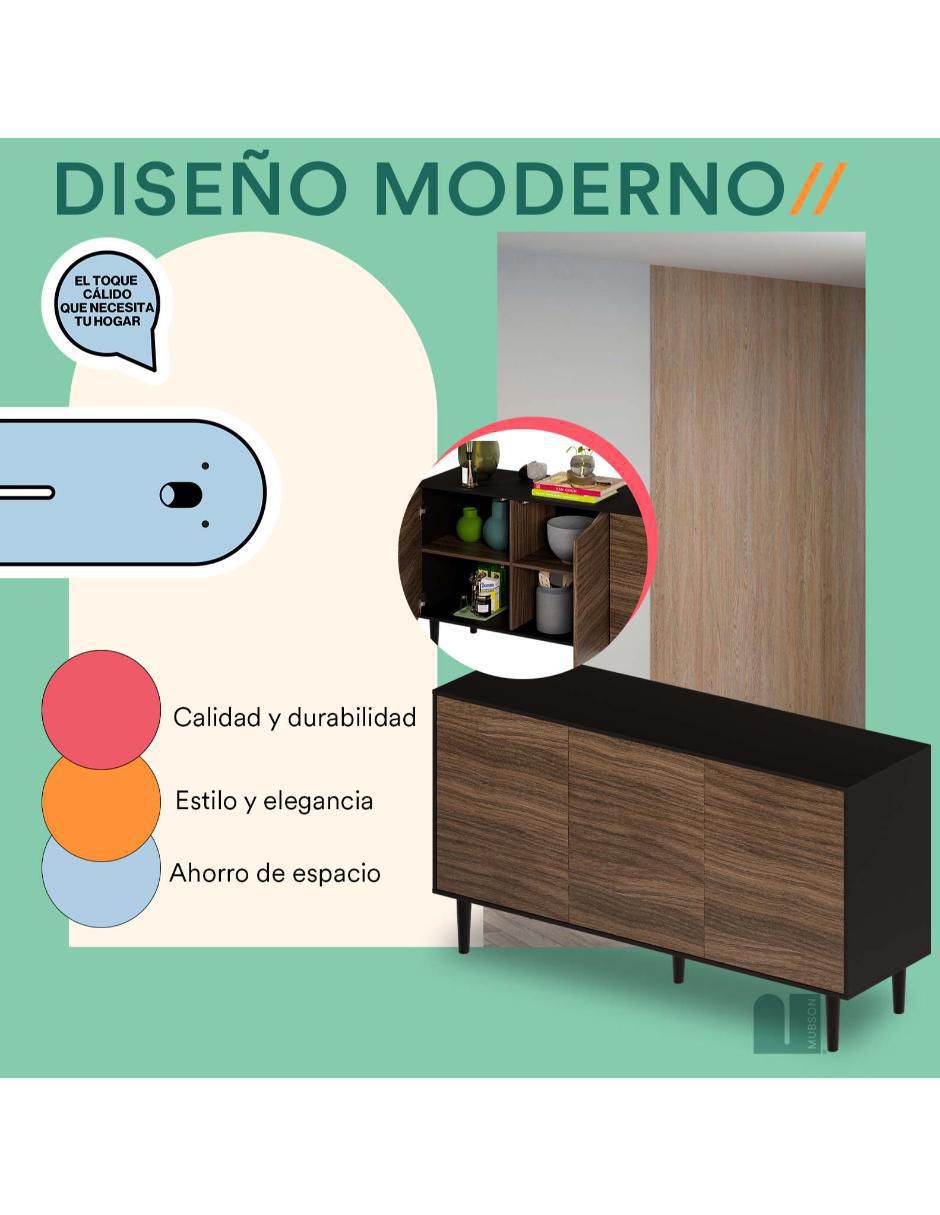 Credenza Gleza de MDF 4