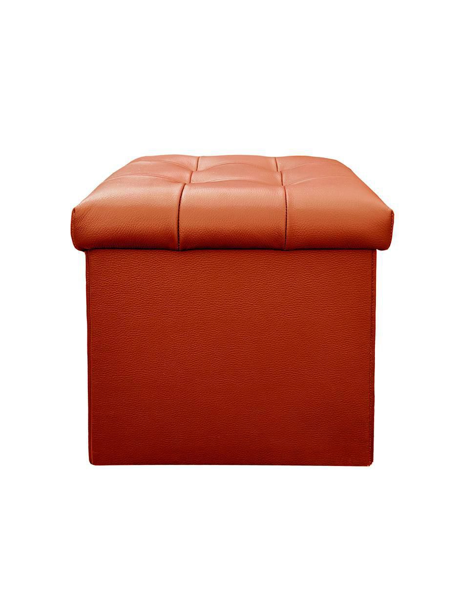 "taburete" confortopiel cubo plegable "de" piel "con" sí