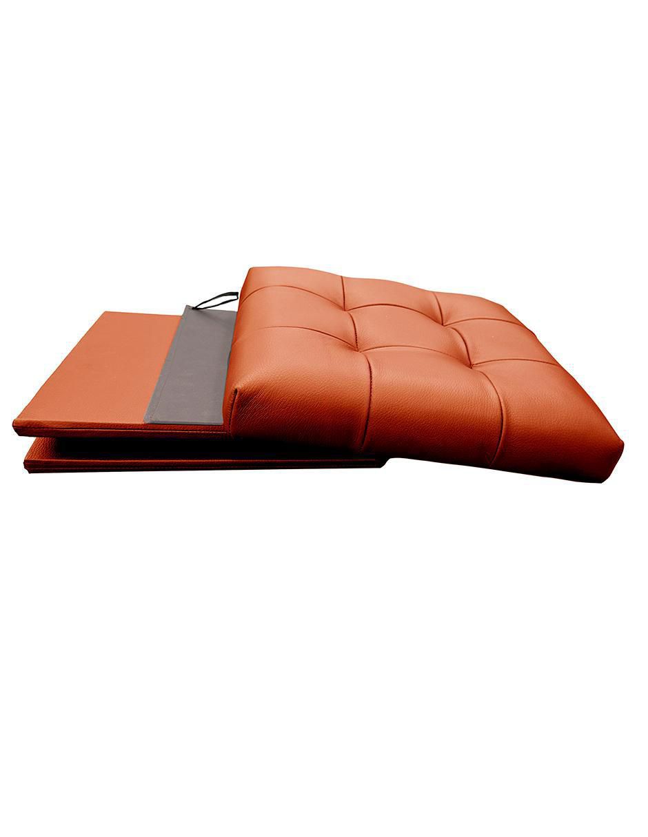 "taburete" confortopiel cubo plegable "de" piel "con" sí