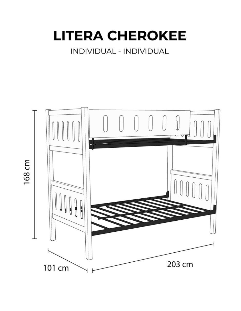 Litera Cherokee de metal 8