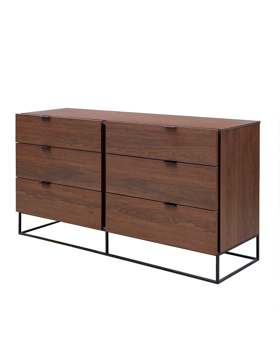 Cómoda Nova de chapa madera