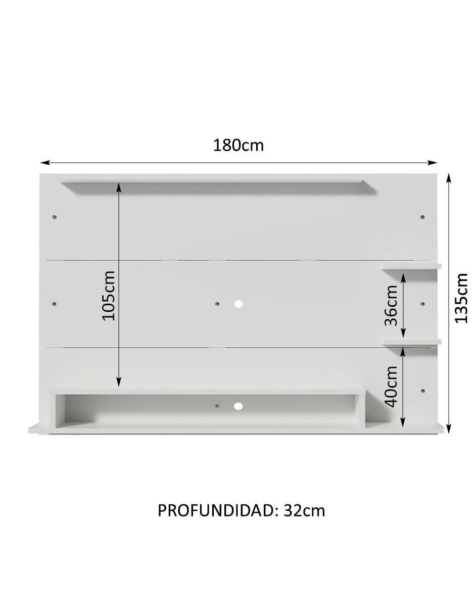 Mueble flotante para TV armable Alfa de MDP 10