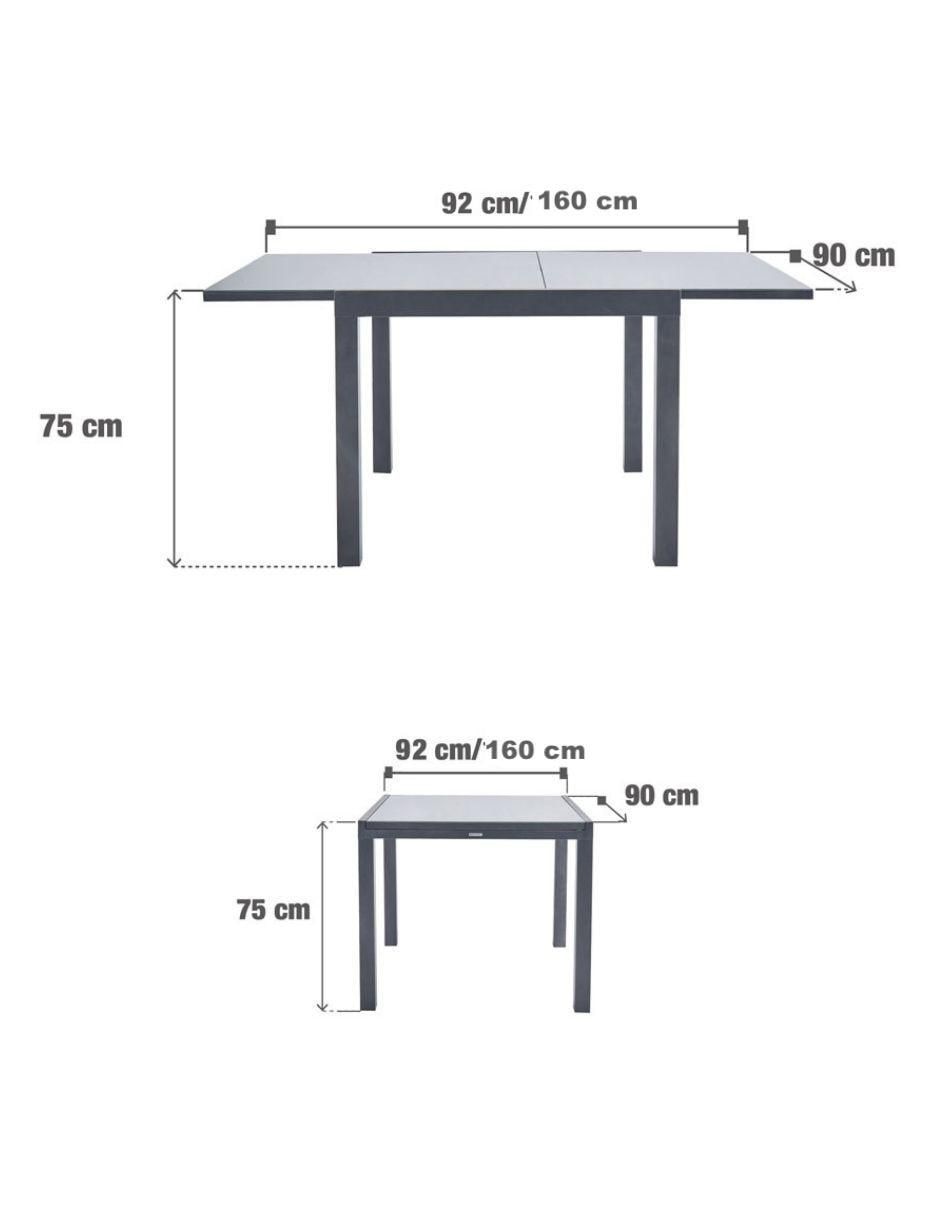 Mesa naterial sin familia "de" aluminio