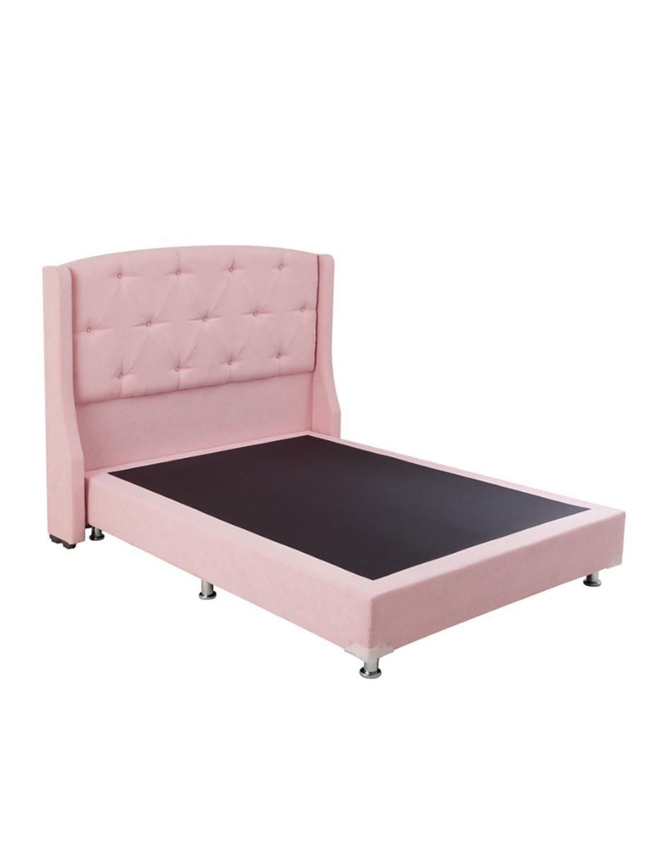 Cama dicasa zefyr box "de" madera y tela