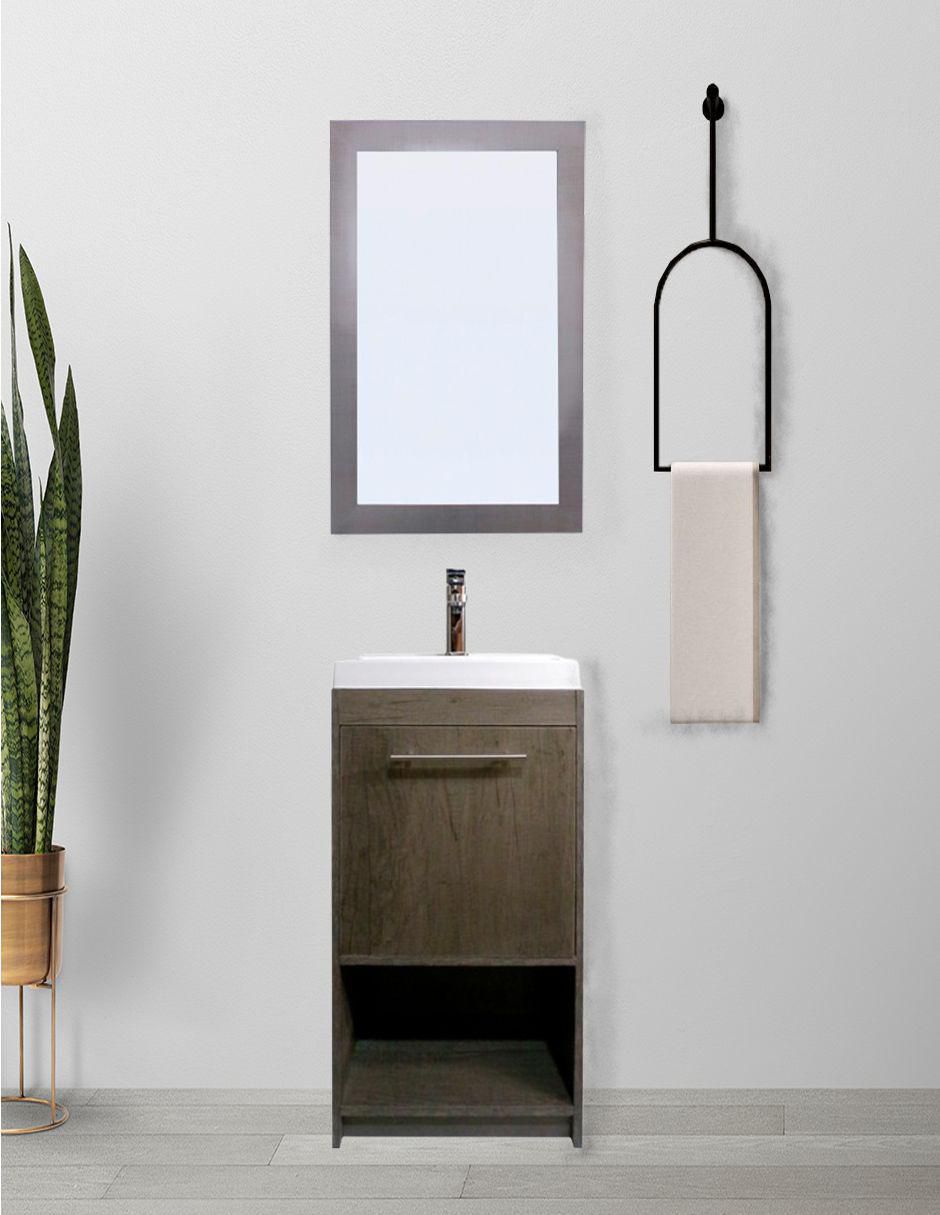 Espejo rectangular Decomobil Bennet estilo contempo minimalista