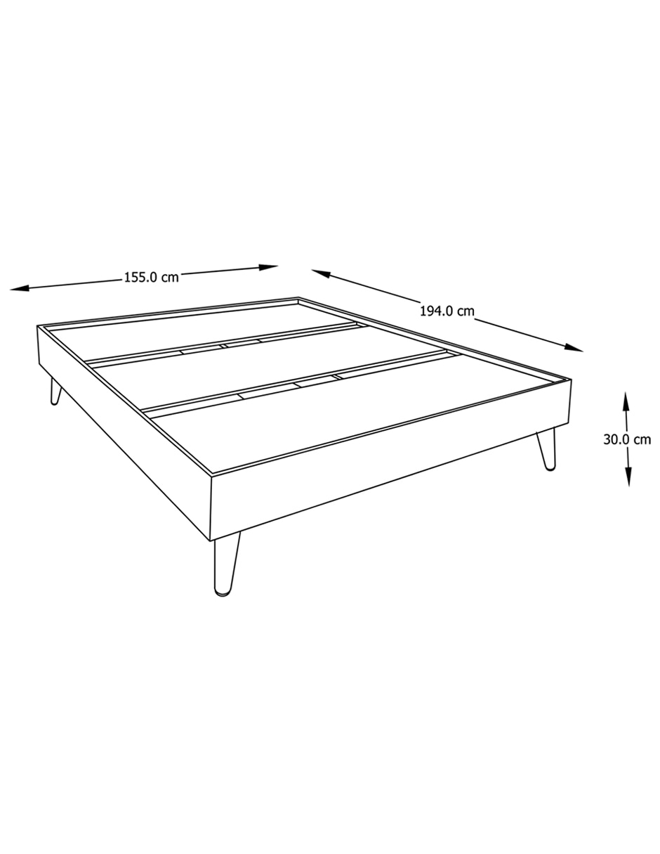 Base para cama de chapa madera 3