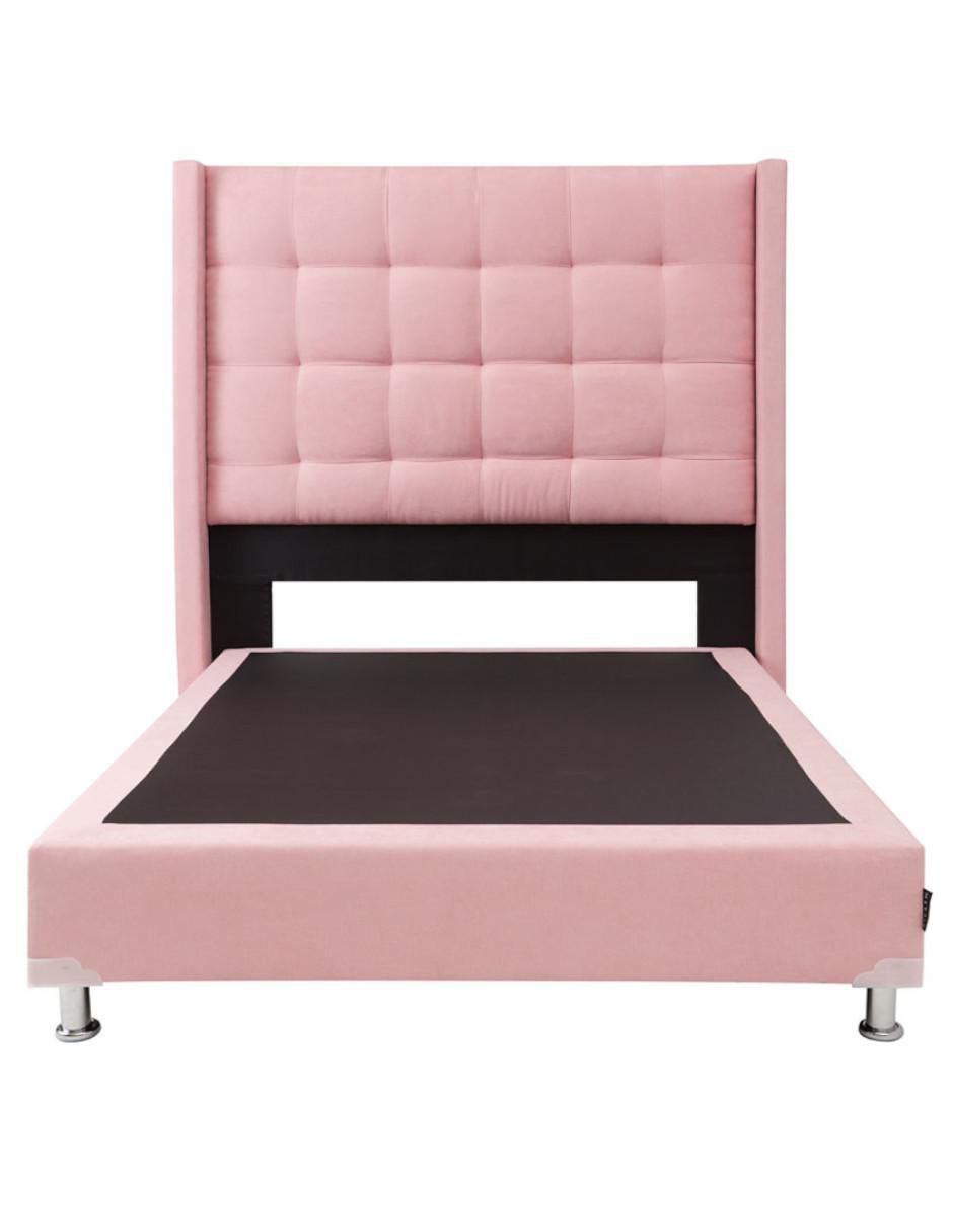 Cama dicasa titan box "de" madera y tela