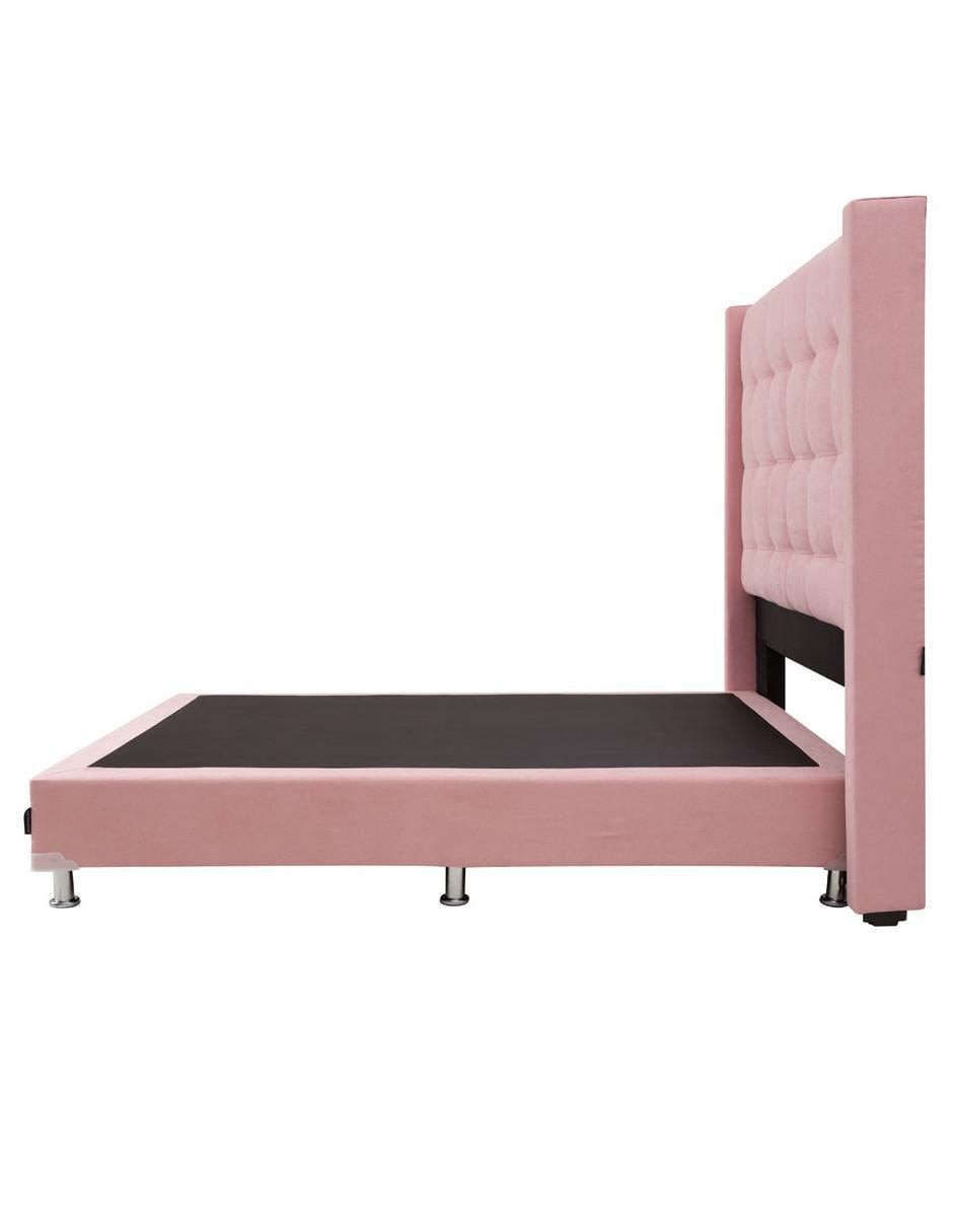 Cama dicasa titan box "de" madera y tela