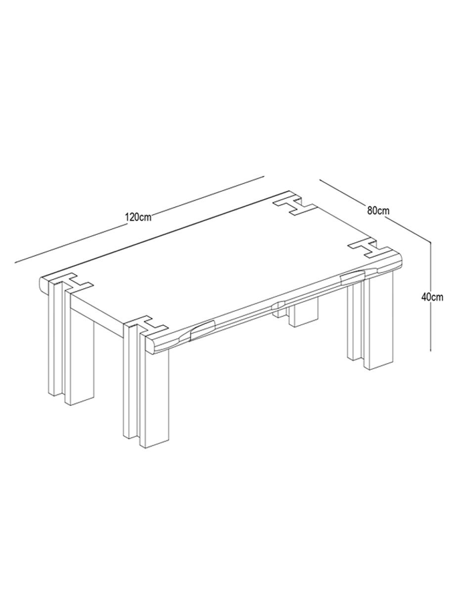 Mesa de centro Walnut 9