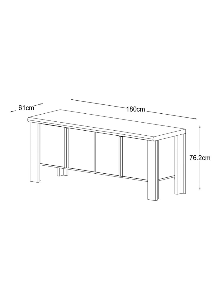 Bufetero Walnut de madera acacia 11
