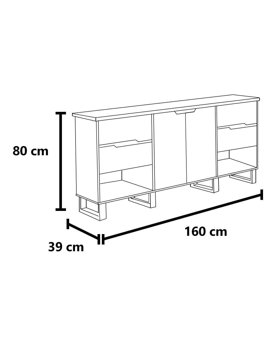 Bufetero Mallory de madera 5