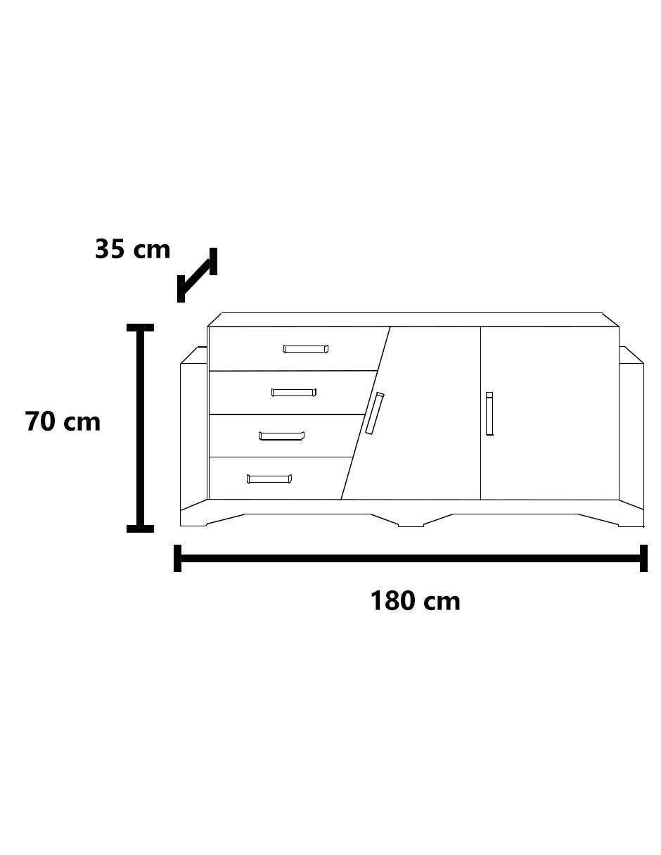 Bufetero Nazli de madera 5