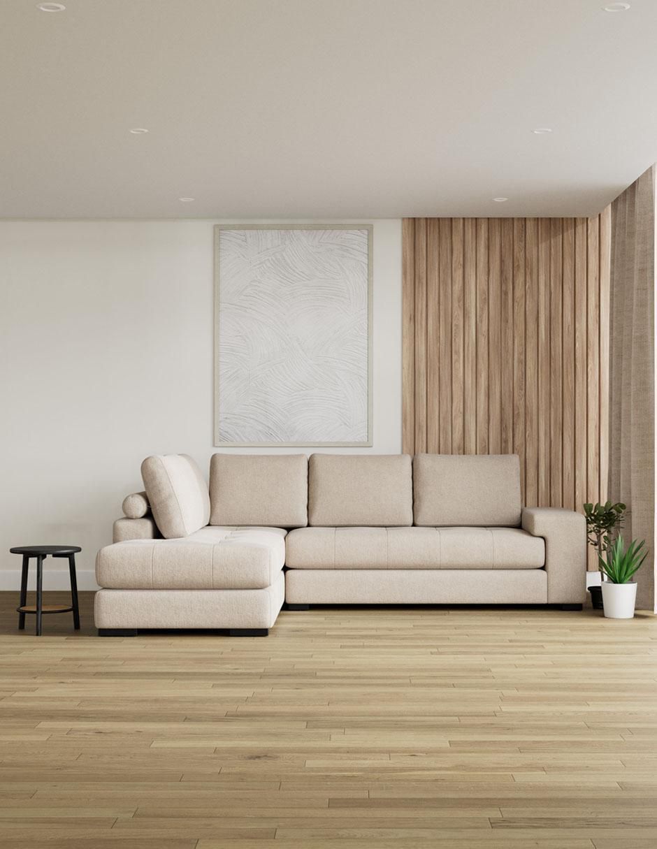Sala modular izquierda Thalia de poliéster 3