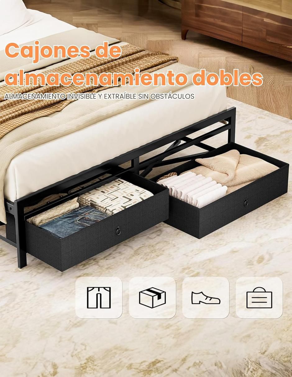 Base para cama de metal 6