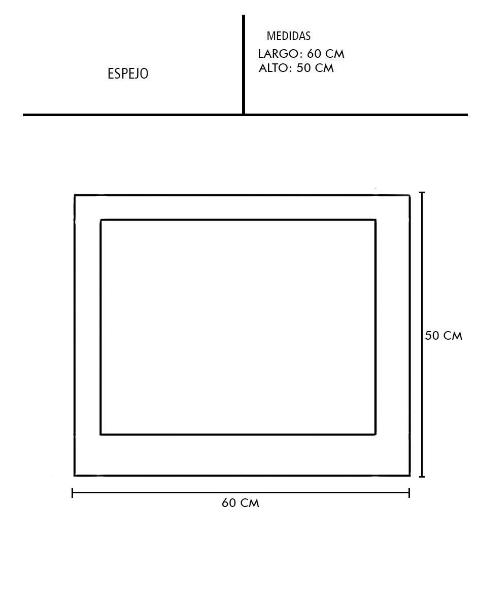 Espejo rectangular FITZ 4