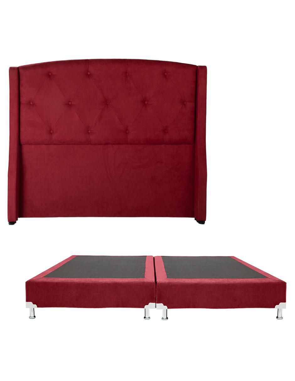 Cama dicasa zefyr box "de" madera y tela