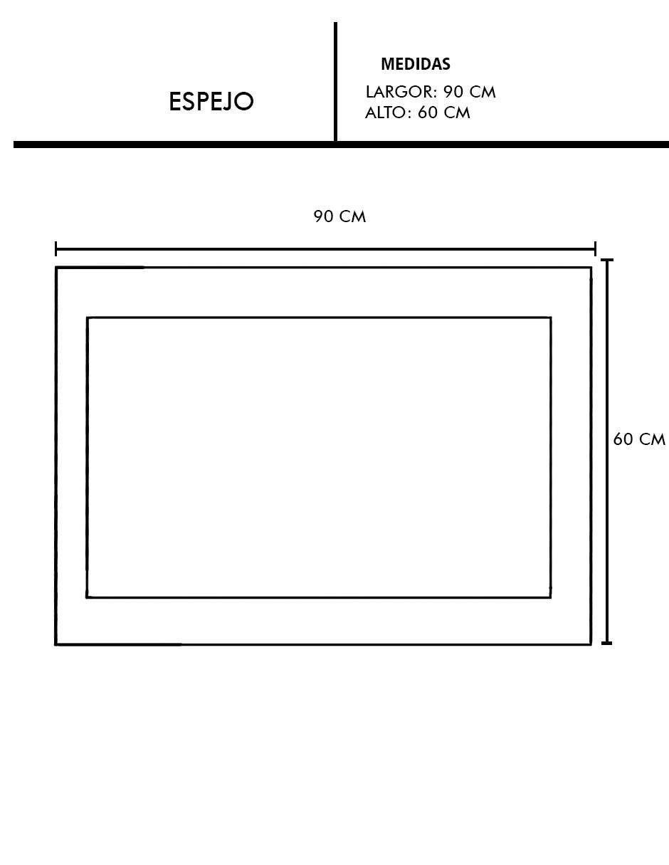 Espejo rectangular RALPH 5