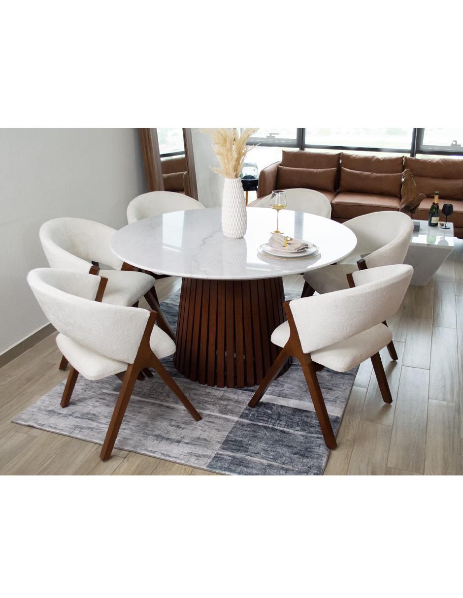 Comedor para 6 personas de mármol 3