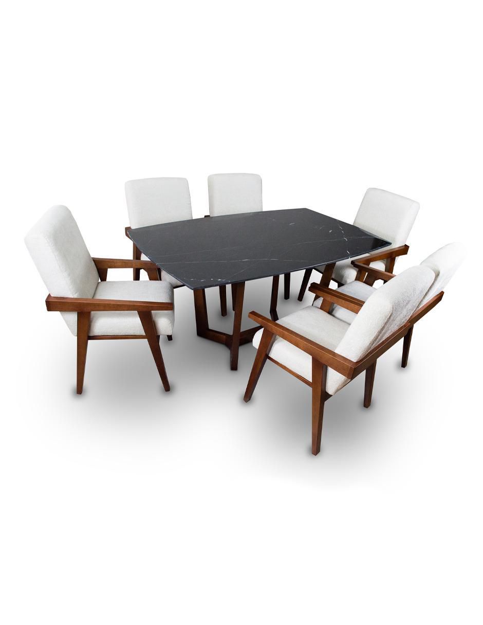 Comedor para 6 personas de mármol